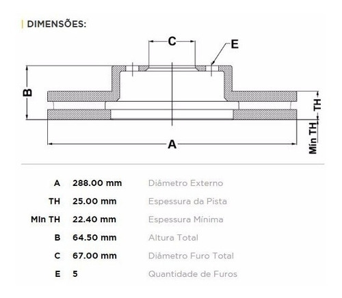 Imagem 2 de 6 de Kit Disco + Pastilha Freio Dianteiro Mercedes C180 2012