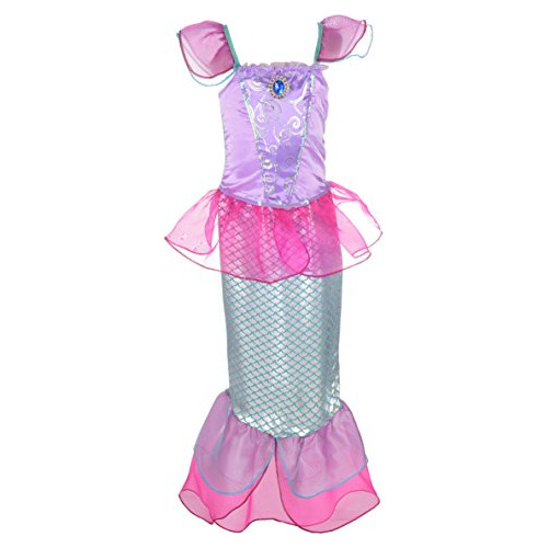 Girls Princess Sirena Hadas Cuentos Traje Cosplay Fanta...