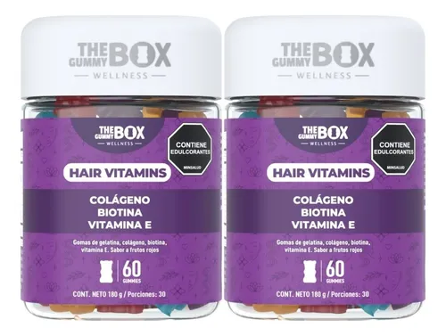Gomas Colágeno, Biotina Y Vitamina E Pack2