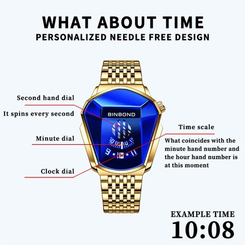 Relógios masculinos de quartzo impermeáveis de luxo Binbond