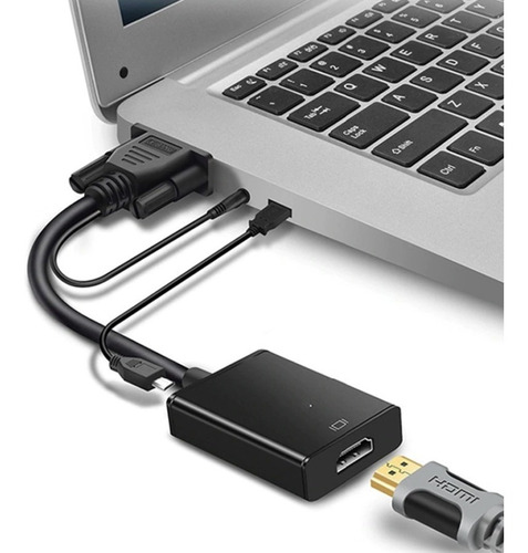 Adaptador Vga A Hdmi Conecta Tu Notebook A Tu Tv Garantia