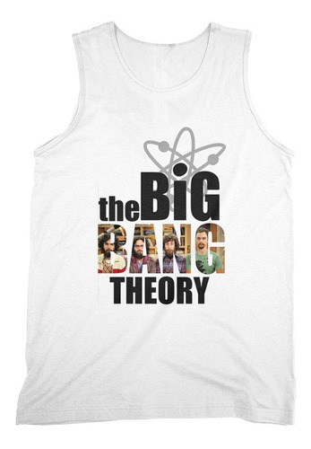 Camiseta Regata Big Bang Theory - Logo E Imagem