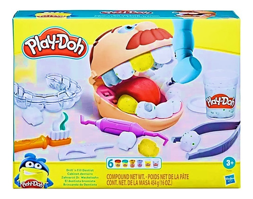 Massinha Play Doh Brincando De Dentista Original Hasbro 
