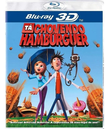 Blu-ray 3d Tá Chovendo Hambúrguer