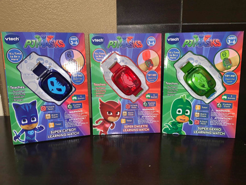 Reloj Pj Mask Súper Carboy, Súper Gekko Vtech Para Niño