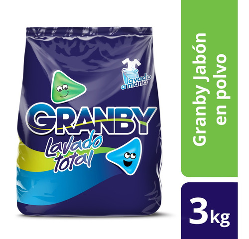Imagen 2 de 3 de Jabon En Polvo Granby X 3kg