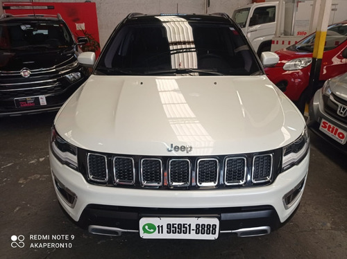 Imagem 3 de 12 de Compass Limited 2.0 Diesel 4x4 2019 Branco Park Assist Veja!