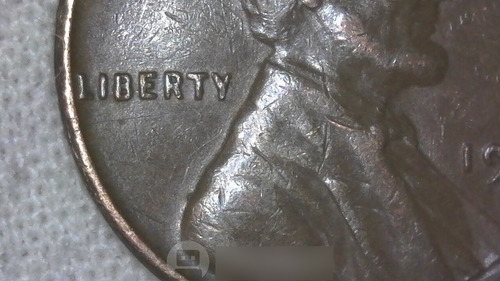 Wheat Penny 1953s Golpeó Sobre? Struck Thru?? Grease Error. (Usado)