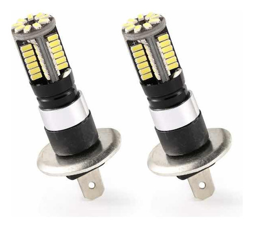 Set 2x Foco H1 12v 57 Smd Micro Led H1 Luz Blanca 6000k 360°