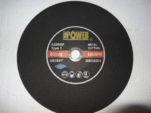 Disco De Corte Tronzadora 14x1/8x1 Marca The Power Abrasive