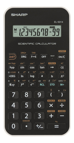 Sharp El-501xbwh Calculadora Cientifica Lcd 10 Digito Negro