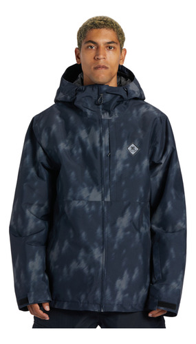 Campera Dc Snow Basis Print Hombre Snow Gris