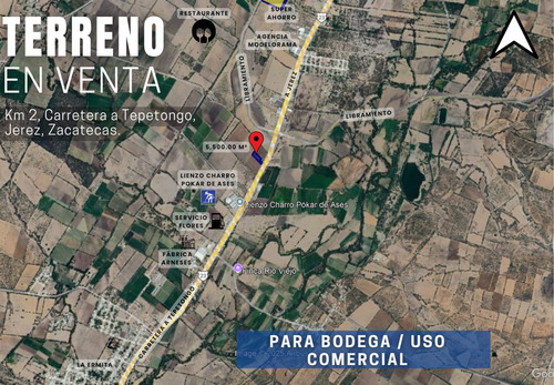 Terreno En Venta En Jerez, Zacatecas | 5,500 M² Con Frente A Carretera