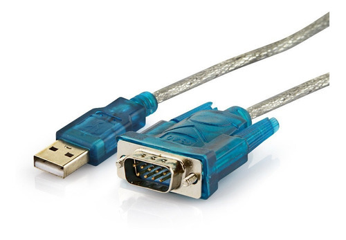 Convertidor serial USB 2.0, adaptador Rs232 Db9 de 9 pines, color gris
