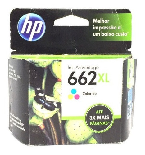 Imagem 1 de 4 de Cartucho De Tinta Hp 662xl Colorido Vencido