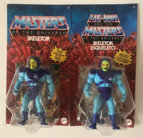 4 Figs He-man Y Skeletor Cabeza Vintage Y Retro Motu Origins (Usado)
