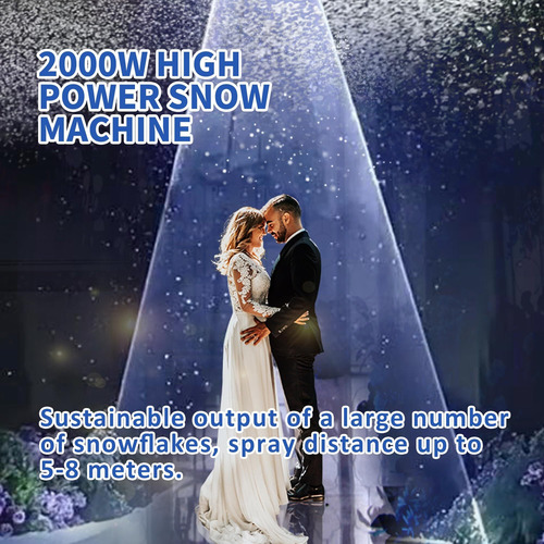 Máquina De Nieve De Cabeza Agitada, 2000 W De Alto