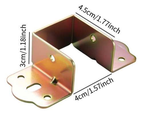 Soporte De Riel De Cama De 4 Piezas Bisagra De Cama 40 Mm