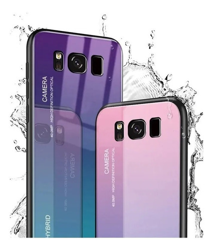 Protector Samsung A6 A7 A9 2018 Vidrio Atras Lujo 24 Hs