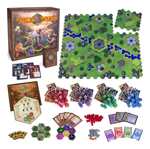 Wiz Dice - Dice Wars: Heroes Of Polyhedra - Juego De Mesa De
