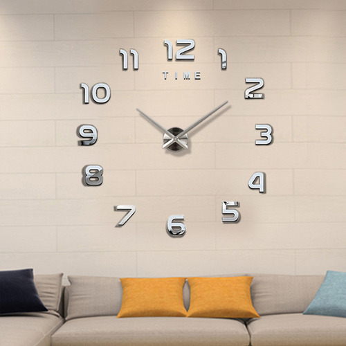 Zheyang Reloj De Pared Grande Con Números 3d, Silencioso,