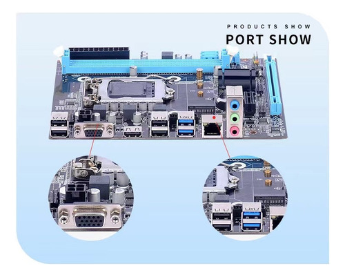 Placa Base H61 Lga1155, Socket I3/i5/i7, Cpu Y Placa Madre