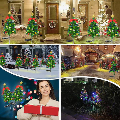 Luces Decorativas Solares Led For Árbol De Navidad 2 Piezas
