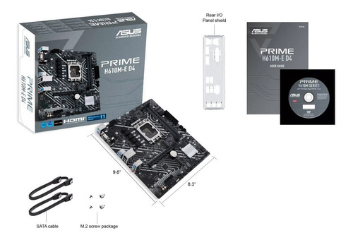 Imagen 9 de 9 de Motherboard H610m-e D4 Asus Prime Intel S1700 Ddr4