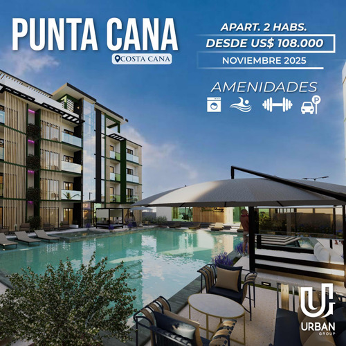 Oportunidad Apartamentos 2 Habitaciones Punta Cana Centro