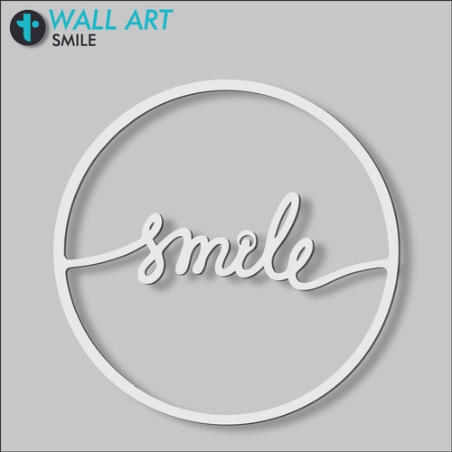 Cuadro Decorativo En Madera Calada Smile Mural 