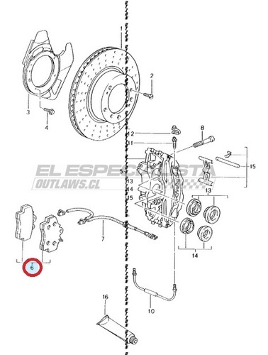 Pastilla De Freno Delantera Porsche Boxster 1998