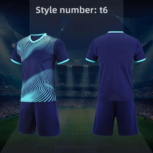 Traje De Fútbol Con Cinco Movimientos, Rayas De Secado Rápid