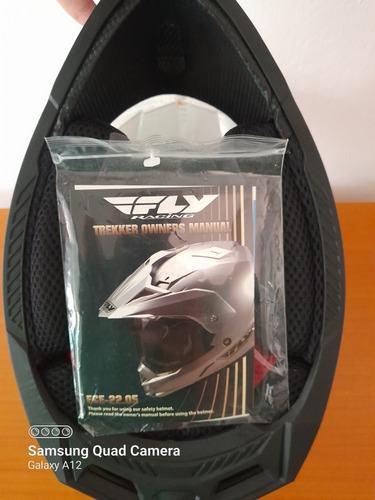 Imagen 7 de 8 de Casco Fly Racing Modelo Trekker Talla M Color Negro Nuevo.