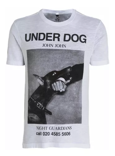 Camiseta John John Branca Rg Underdog Masculina Promoção