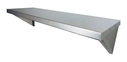 Prateleiras 100% Inox Parede Mão Francesa 1,40x0,30 Cozinha