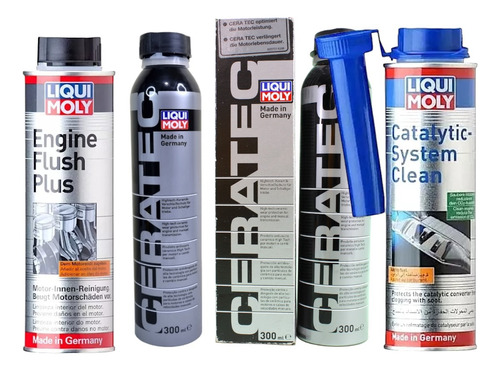 Kit Liqui Moly Ceratec 2pz+catalytic System+engine Flush Plu