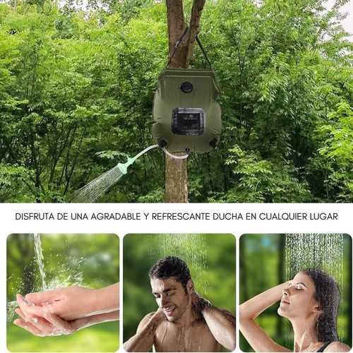 . Bolsa De Ducha Portátil For Acampar Con Detección De