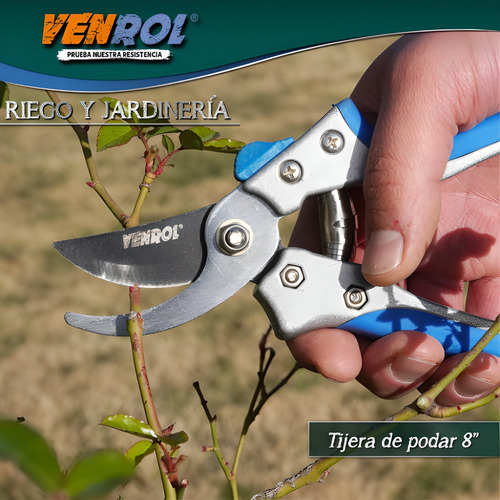 Tijera De Poda De Mano Chica Bypass 8 Pulgadas 20 Cm