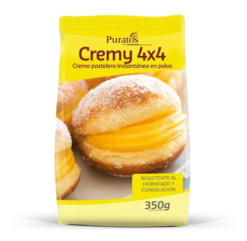 Crema Pastelera En Polvo Cremy 4x4 Puratos 350 Grs