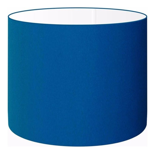 Cupula Em Tecido Cilindrica Abajur Cp-4099 40x25cm Marinho Cor Azul-marinho Liso