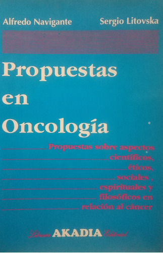 Propuestas En Oncologia - Navigante / Litovska