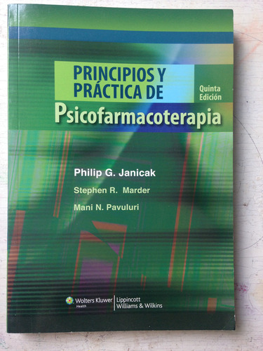 Principios Y Practica De Psicofarmacoterapia (4 Tomos)