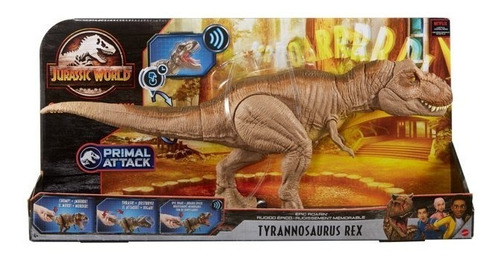 Imagen 1 de 2 de Tyrannosaurus Rex Jurassic World - Mattel
