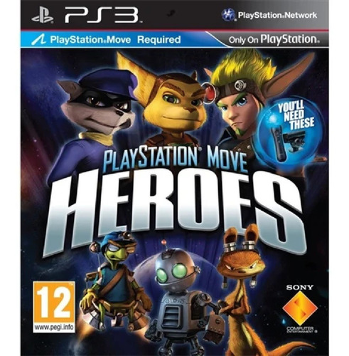 Jogo Playstation Move Heroes Ps3 Midia Fisica Sony