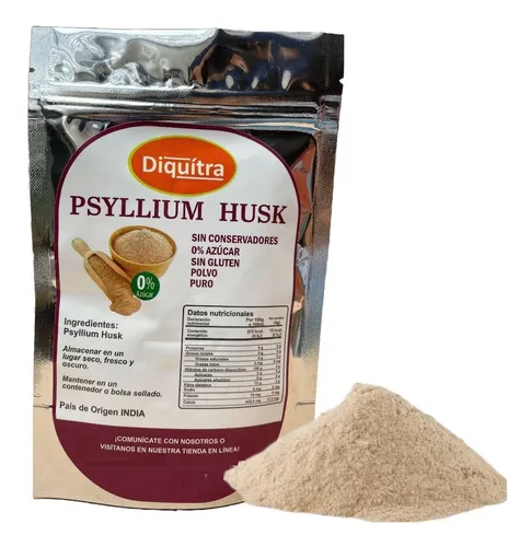 comprar Psyllium Husk Plantago Polvo Sin Azúcar 100 Gr