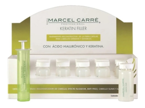 Marcel Carre Keratin Filler Botox Capilar Ampolletas 15x15ml