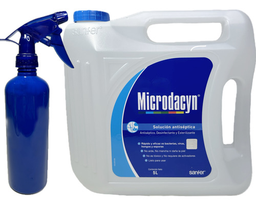 Microdacyn 5 Litros Antiséptico + Spray Atomizador