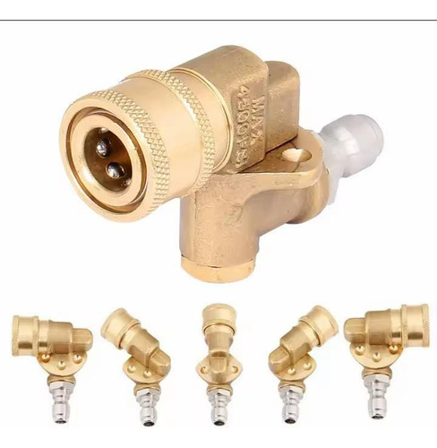Acoplador Giratorio Conector Rápido Para Hidrolavadora 1/4 1 Punta Giratoria 1/4"