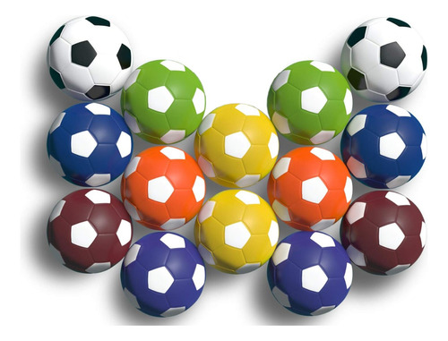 Pelotas Para Futbolito De Colores 14 Bolas Diseño De Balon