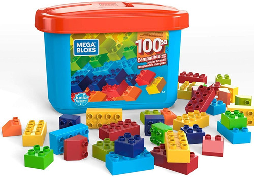 Mega Bloks Caja Cons. Mini 100 Piezas T. M. Blocks Gjd21